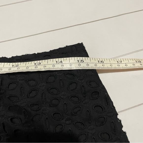 Apt. 9 NWT Black Eyelet Lace Aline Knee Length Skirt Women’s Size 8 - Picture 9 of 10